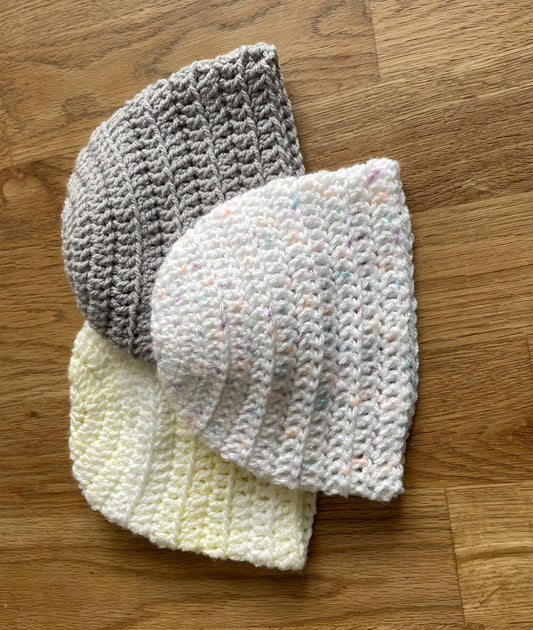 Handmade Crocheted Baby Beanie Hat – Adorable Newborn Gift