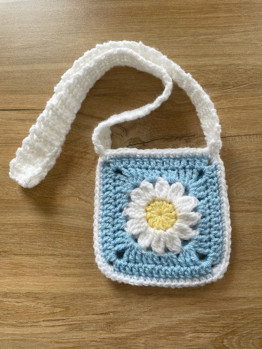 Daisy Granny Square Bag for Kids